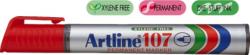 Artline Permanent marker ARTLINE 107, corp plastic, varf rotund 1.5mm - rosu (EK-107-RE) - viamond