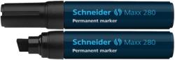 Schneider Permanent marker SCHNEIDER Maxx 280, varf tesit 4+12mm - negru (S-128001)