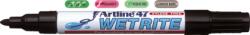 Artline Marker ARTLINE 47, pentru suprafete umede, corp metalic, varf rotund 1.5mm - negru (EK-47-BK) - viamond