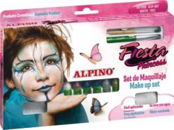 Alpino Set machiaj ALPINO Princess - 6 culori x 5 gr + accesorii (MS-DL000010)