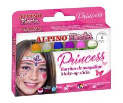 Alpino Creioane machiaj, 6 culori/cutie, ALPINO Princess (MS-DL000112)