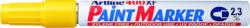 Artline Marker cu vopsea ARTLINE 400XF, corp metalic, varf rotund 2.3mm - galben (EK-400XF-YE) - viamond