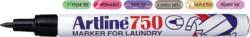 Artline Marker ARTLINE 750, pentru textile, corp metalic, varf rotund 0.7mm - negru (EK-750-BK) - viamond