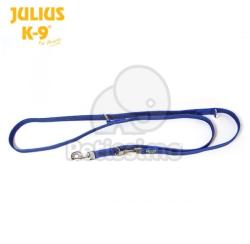 Julius-K9 lesă cauciucată reglabilă, albastră / 20 mm 2, 2 m