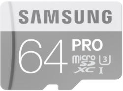 Samsung PRO microSDXC 64GB Class 10 U3 MB-MG64EA/EU
