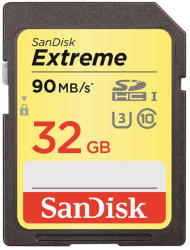 SanDisk Extreme SDHC 32GB C10/U3 SDSDXNE-032G-GNCIN