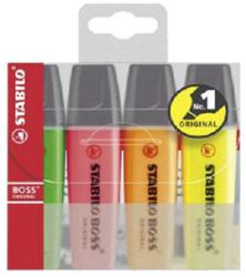 STABILO SET 4 TEXTMARKERE STABILO BOSS, 2-5 mm (960106) - viamond