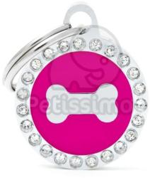  My family medalion - Glam în formă de cerc, os pink
