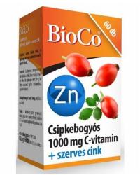 BioCo Csipkebogyós 1000 mg C-vitamin+Szerves Cink tabletta 60 db