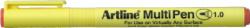 Artline Marker universal ARTLINE Multi Pen, varf rotund 1.0mm - portocaliu pastel (EMP-1-POG)