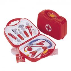Klein Set Medic cu Geantă și 14 Accesorii Incluzând Stetoscop, Termometru și Seringă Theo Klein 4383 pentru Copii 3+ (TK4383)