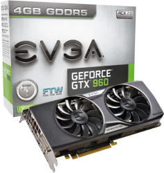 EVGA GeForce GTX 960 4GB FTW GAMING ACX 2.0+ 4GB GDDR5 128bit (04G-P4-3969-KR)