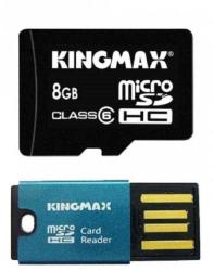 KINGMAX microSDHC 8GB Class 6 + Reader KM08GMCSDHC6CR