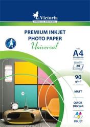 VICTORIA Fotópapír, tintasugaras, A4, 90 g, matt, VICTORIA PAPER "Universal (LVIM01) - tutitinta