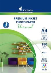 VICTORIA Fotópapír, tintasugaras, A4, 180 g, matt, VICTORIA PAPER "Universal (LVIM02) - tutitinta