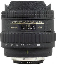 Tokina AT-X 107 AF DX Fish-Eye - AF 10-17mm f/3.5-4.5 (Canon)