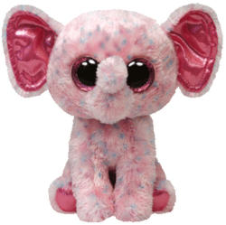 Ty Beanie Boos: Ellie - Baby elefant roz 24cm (TY34108)