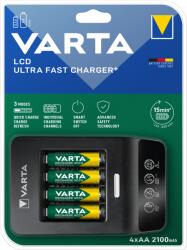 VARTA "Ultra Fast" 15 perces gyorstöltő + 4db AA 2100 mAh akkumulátor (57685101441)