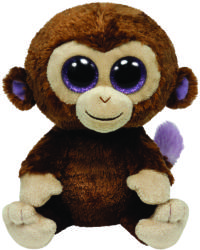 Ty Beanie Boos: Coconut - Baby maimuta maro 24cm (TY36901)