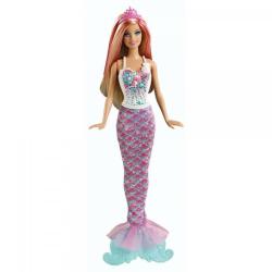 Mattel Barbie: Fashion Mix & Match - Sirena Barbie cu suvite roz (BCN82)