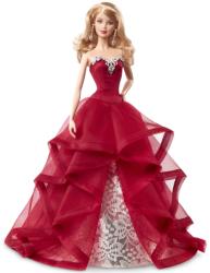 Mattel Barbie 2015 Holiday - Papusa Barbie de colectie in rochie de seara rosie (CHR76)
