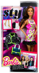 Mattel Barbie Style: Glam Night - Teresa in rochita cu flori (CLL35)