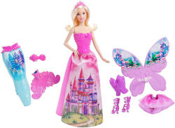 Mattel Barbie Fairytale Dress-Up - Set Barbi cu accesorii si rochii (CFF48)