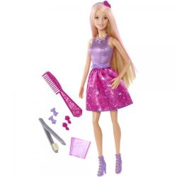 Mattel Barbie Color and Style - Papusa cu accesorii de colorat parul (CFN47)