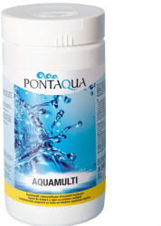 Pontaqua PoolTrend / PontAqua AQUAMULTI kombinált medence klórozó, algaölő, pelyhesítő vízkezelő szer, 1 kg (5 db tabletta)
