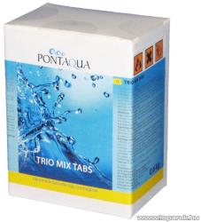 Pontaqua PoolTrend / PontAqua TRIO MIX TABS hármas hatású medence fertőtlenítő klórtabletta, 5 db tasak / doboz