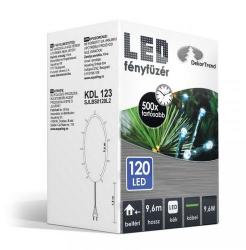 DekorTrend 9,6 m-es, 120 LED-es fényfüzér - kék (KDL 123)