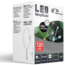DekorTrend <DekorTrend> Design Dekor Beltéri LED-es fényfüzér, 120 db - piros (KDL 124)