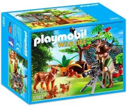 Playmobil Wild Life - Természetfilmes és a hiúzcsalád (5561)