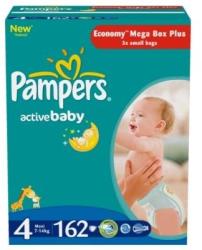 Pampers Active Baby 4 Maxi 7-14 kg 162 buc