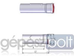 Tricox PPs ellenőrző egyenes idom 80mm (PEE20) - gepeszbolt