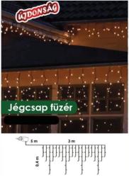 DekorTrend Design Dekor meleg fehér LED-es jégcsapfüzér 101 db 300x40 cm (KDL 138)