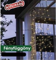 DekorTrend Design Dekor meleg fehér LED-es fényfüggöny 192 db 90x200 cm (KDL 144)