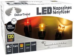 DekorTrend Design Dekor LED-es napszínes fényfüzér 120 db 9,6 m (KDM 121)