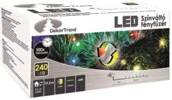 DekorTrend Design Dekor LED-es színváltó fényfüzér 240 db 19,2 m (KDM 242)