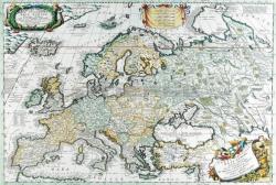 Stiefel Antik Európa térkép könyöklő