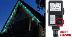 Somogyi Elektronic Home Kék LED-es fényérzékelős fényfüzér 8prg 100 db (KTL 108/BL)