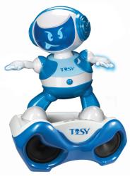 TOSY Disco Robo: Lucas - Robotel dansator albastru cu stand (TDV106-2)