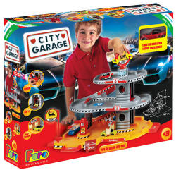 Faro Toys City Garage - Háromszintes parkolóház autóval - Agip (FR702)