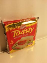 Zott Toasty Ementáli Ízű Zsíros Ömlesztett Sajtszeletek 8 Szelet 150 g