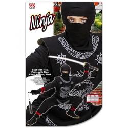 Widmann Sárkány ninja, fekete - 128 cm-es méret (74526)