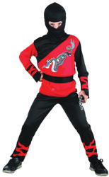 UNIKATOY Ninja sárkány, fekete-piros - 130-140 cm-es méret (901992-3)