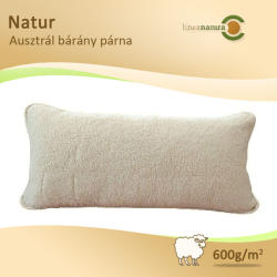 Bio-Textima Lineanatura Natur Ausztrál bárány gyapjúpárna 80x40 cm 600 g