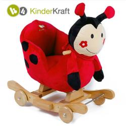 KinderKraft Balansoar 2 in 1 cu roti si sunete - Ladybug (KRAFT-811)