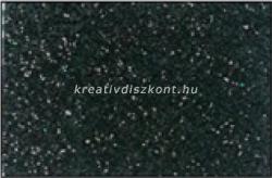  Glitteres dekorgumi lap - A4 fekete SBUG15 (751007)