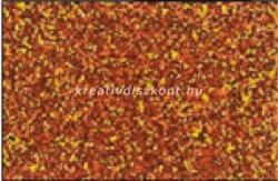 Glitteres dekorgumi lap - A4 narancs SBUG12 (610757)